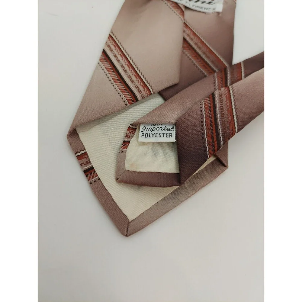 Orsini Men's Tie Ombre Brown Tan Striped